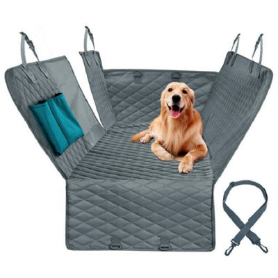 Funda de asiento trasera el 147cm antideslizante impermeable del coche del perro de la hamaca con los bolsillos del almacenamiento