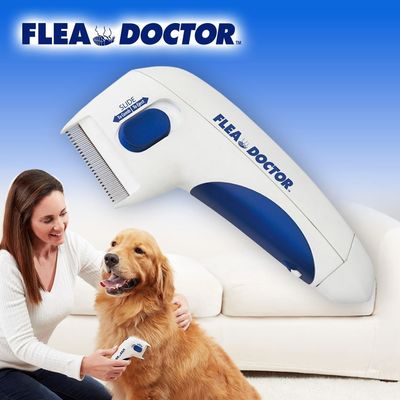 Pulga eléctrica y Tick Comb de la pulga del animal doméstico del perro de Hallupets del removedor eléctrico del peine