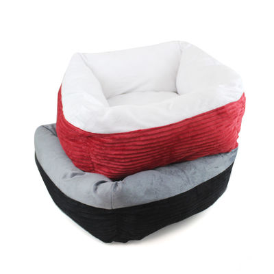 El animal doméstico de Cat Bed Self-Warming Deep Sleep del perro de la felpa del rectángulo acuesta animales domésticos de la pana acuesta el sofá cómodo lavable del perro