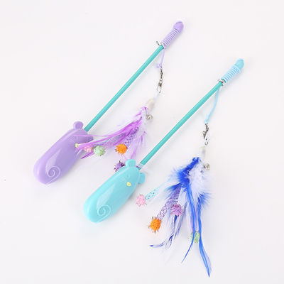 Pluma Cat Toy Plastic telescópica divertida 42g Cat Laser Teaser
