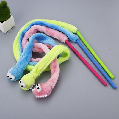 Vara durable linda 31g de la felpa de Cat Toy Teaser Snake Shape Kitten