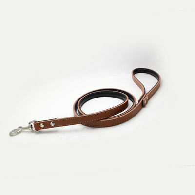 Correa de perro de cuero del cuello del perro casero popular de encargo del perrito