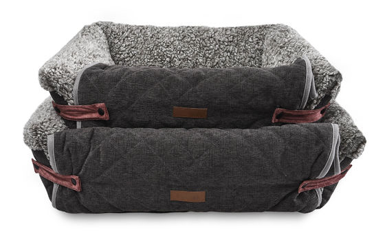 Estera desprendible desmontable de Flip Cover Comfortable Pet Bed Grey Dog Sofa Cushion With