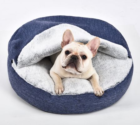 Cama que calma de la ansiedad del perro de la cama de la felpa de la jerarquía de Snuggler no del animal doméstico inferior lavable superior anti del resbalón
