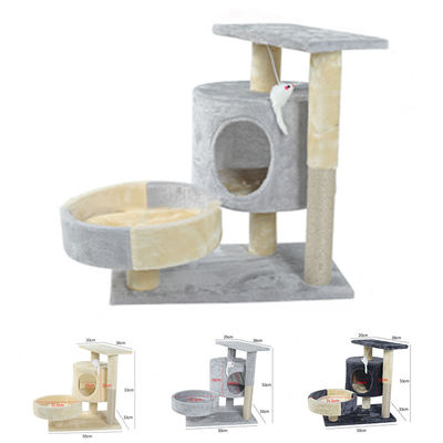 Propiedad horizontal llana multi Cat Climber Tower Sisal Large de madera Cat Scratching Post