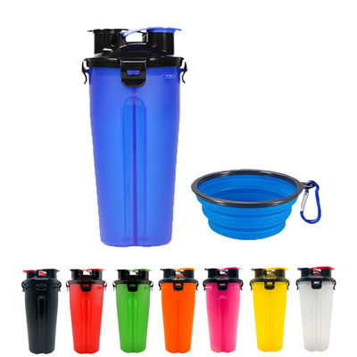 agua del perro 350ml y botella Hallupets de la comida con los cuencos portátiles plegables