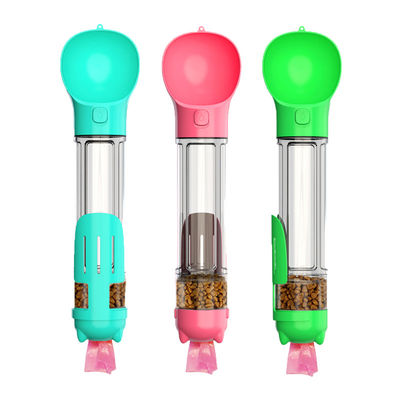 4 en botellas de agua de 1 viaje del perro 500ml escápese el dispensador de la comida del agua del perro de la prueba