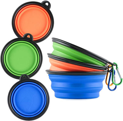 Cuenco plegable del perro portátil ligero para la alimentación al aire libre de la comida del agua