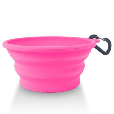 cuenco plegable del agua del perro del silicón de 365ml 685ml para las actividades al aire libre