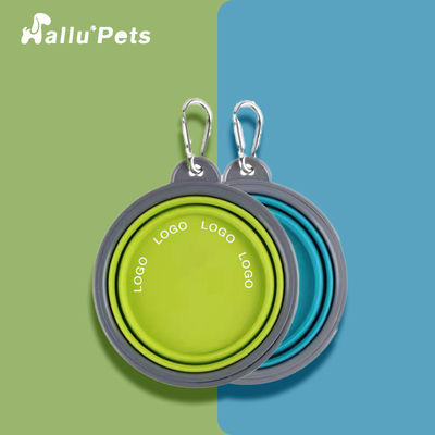 Categoría alimenticia plegable del cuenco del animal doméstico del silicón plegable para la alimentación del perro