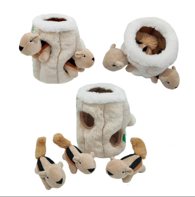 El nuevo animal doméstico del diseño desconcierta la felpa suave chillona mastica el perro Toy Set del escondite