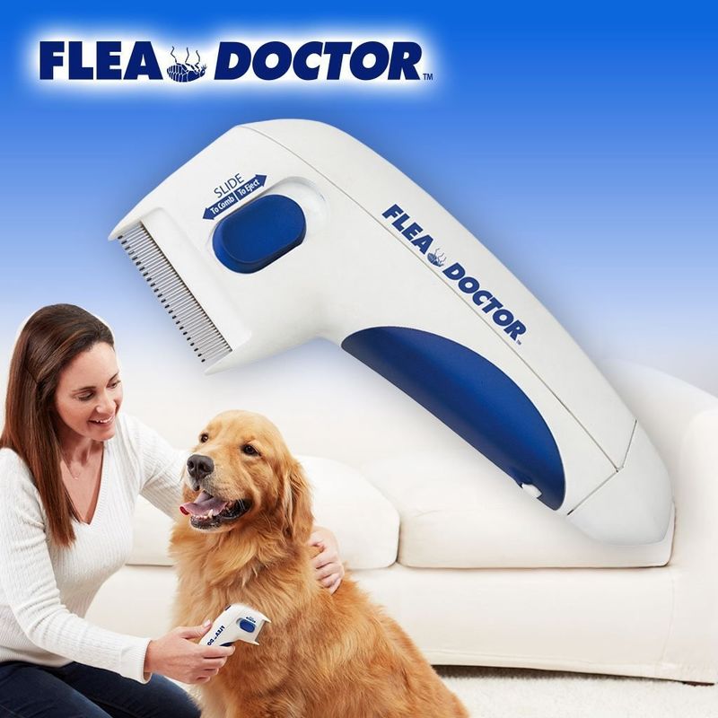 Pulga eléctrica y Tick Comb de la pulga del animal doméstico del perro de Hallupets del removedor eléctrico del peine