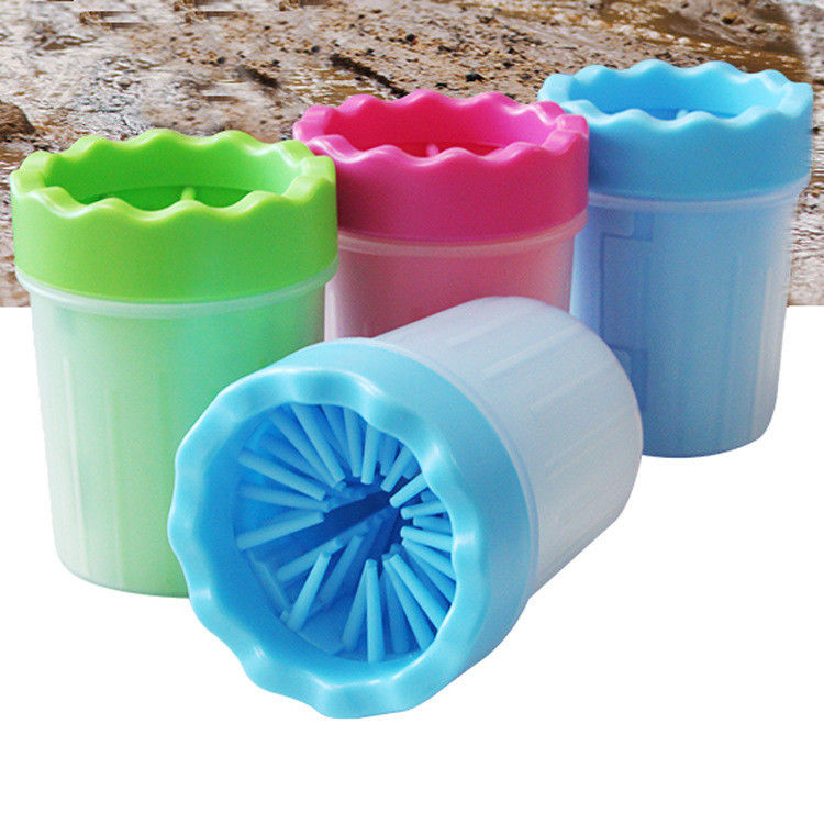 Los perros cómodos desmontables de limpieza de la herramienta del perro del Massager de los animales domésticos agarran la taza del lavado