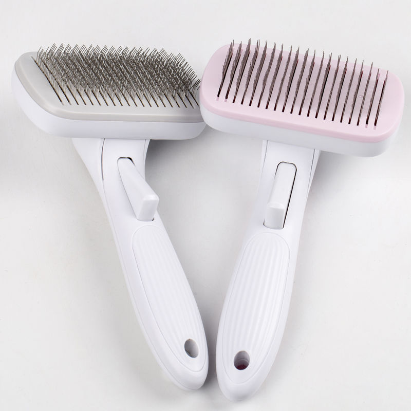 Animal doméstico auto del impermeable del removedor del pelo del animal doméstico que vierte el peine del cepillo para la certificación del gato BSCI del perro