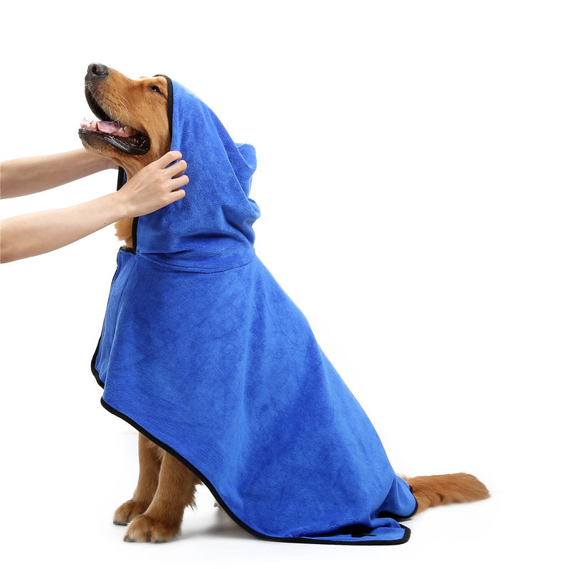 toallas de sequía rápidas del perro del animal doméstico de la preparación de la microfibra absorbente suave esponjosa de las herramientas