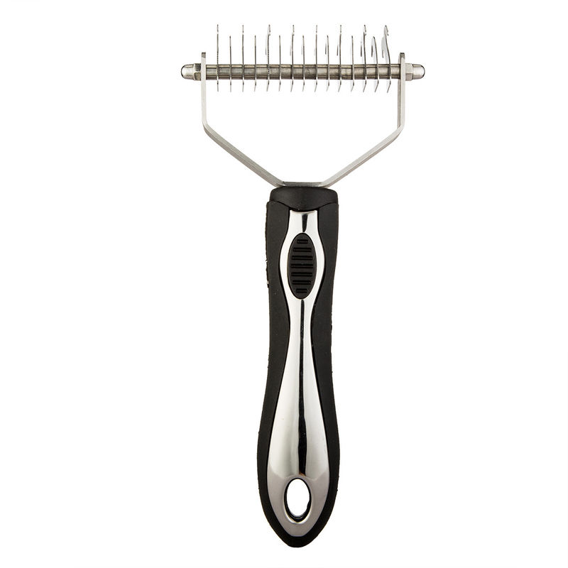 Las herramientas de acero inoxidables de la preparación de Cat Massage Comb Brushes Pet de los perros estiran el peine del pelo