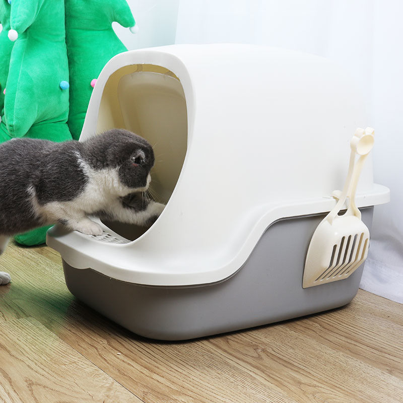 Cat Litter Pan Waterproof Hooded completamente incluida Cat Litter Box With Shovel