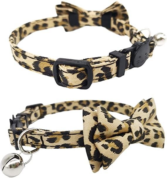 Corbata de lazo disidente de Cat Collar Bells With Cute de la hebilla para Kitty Small Dogs Adjustable