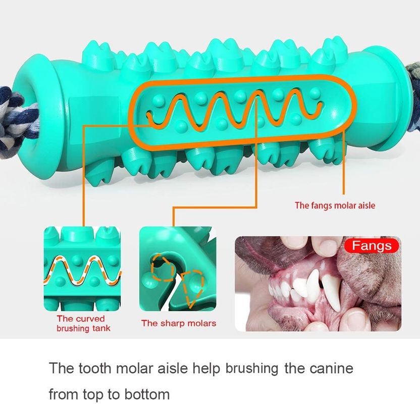 El caucho no tóxico mastica los juguetes para los perritos el echar los dientes 15-30 libras de perro que mejora higiene dental