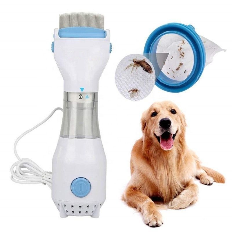 Limpiador de los piojos de la pulga del animal doméstico del peine de Cat Dog Electric Flea Remover y peine de la preparación