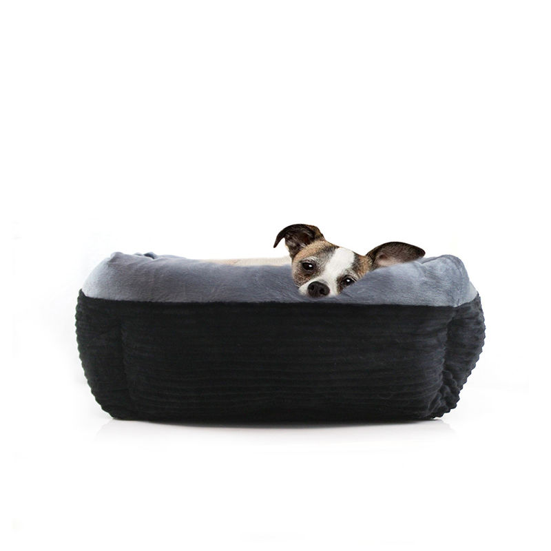 El animal doméstico de Cat Bed Self-Warming Deep Sleep del perro de la felpa del rectángulo acuesta animales domésticos de la pana acuesta el sofá cómodo lavable del perro