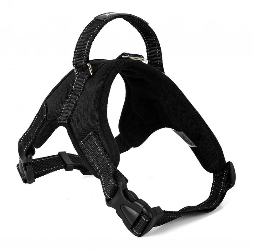 Correa del pecho de la silla de montar del perro casero del chaleco del arnés de Oxford Mesh Canvas Adjustable Padded Dog respirable ningún cuello del animal doméstico del tirón