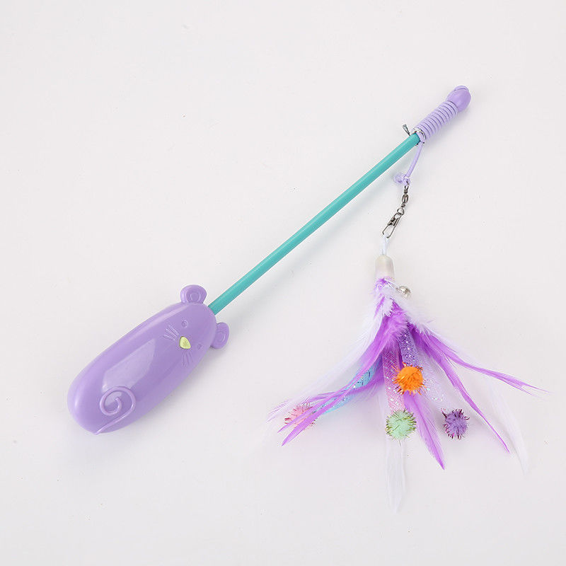 Pluma Cat Toy Plastic telescópica divertida 42g Cat Laser Teaser