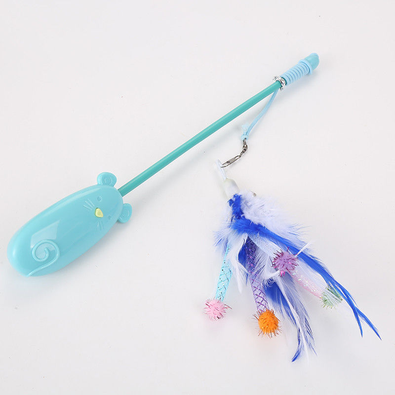 Pluma Cat Toy Plastic telescópica divertida 42g Cat Laser Teaser