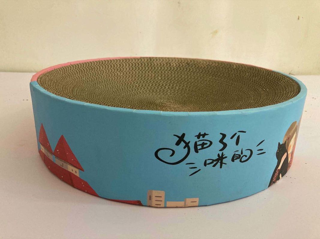 2 In1 ronda durable Cat Scratcher Bed Pad y salón 1000g