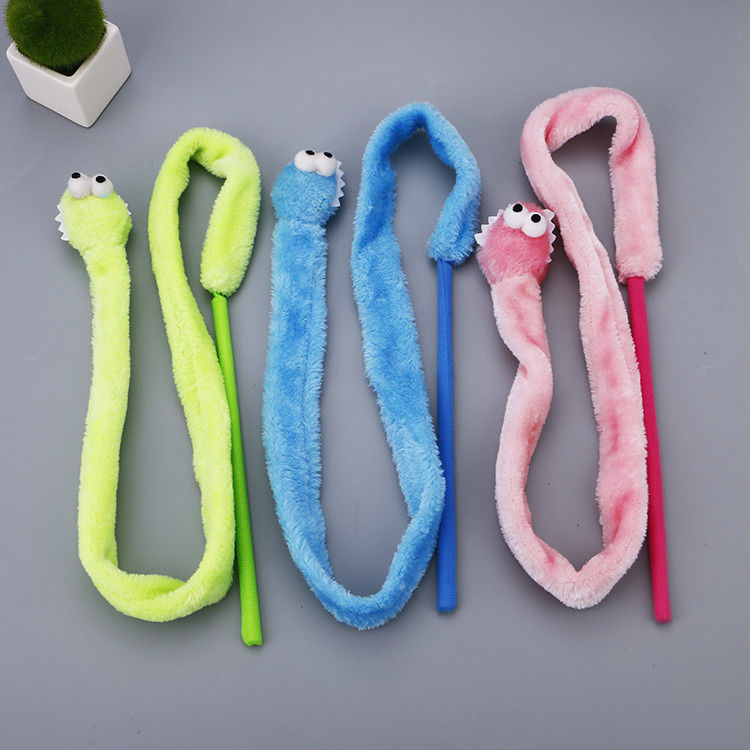 Vara durable linda 31g de la felpa de Cat Toy Teaser Snake Shape Kitten