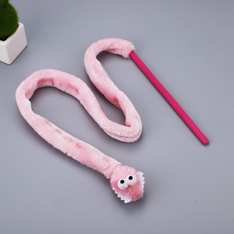 Vara durable linda 31g de la felpa de Cat Toy Teaser Snake Shape Kitten