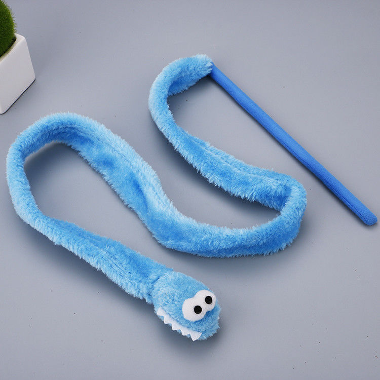 Vara durable linda 31g de la felpa de Cat Toy Teaser Snake Shape Kitten