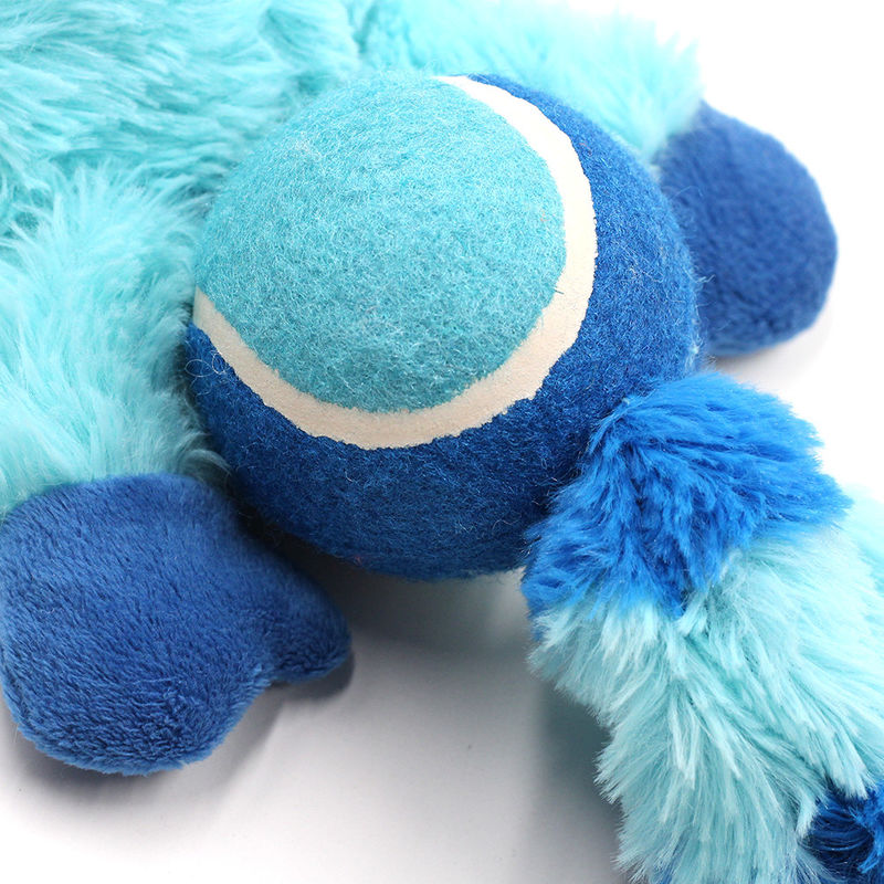 Juguetes molares interactivos de la felpa del perro del perro durable resistente chillón de Toy Fox Raccoon Bite