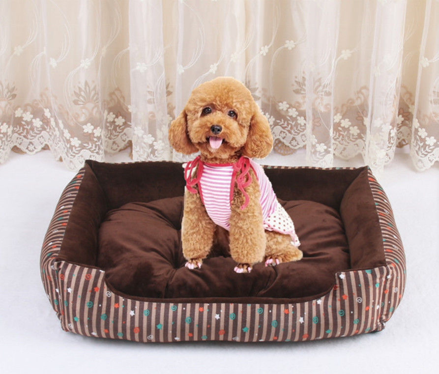 Casas de perro de lujo cómodas grandes desprendibles del tamaño 1580g del Xl de la cama del animal doméstico de Hallupets