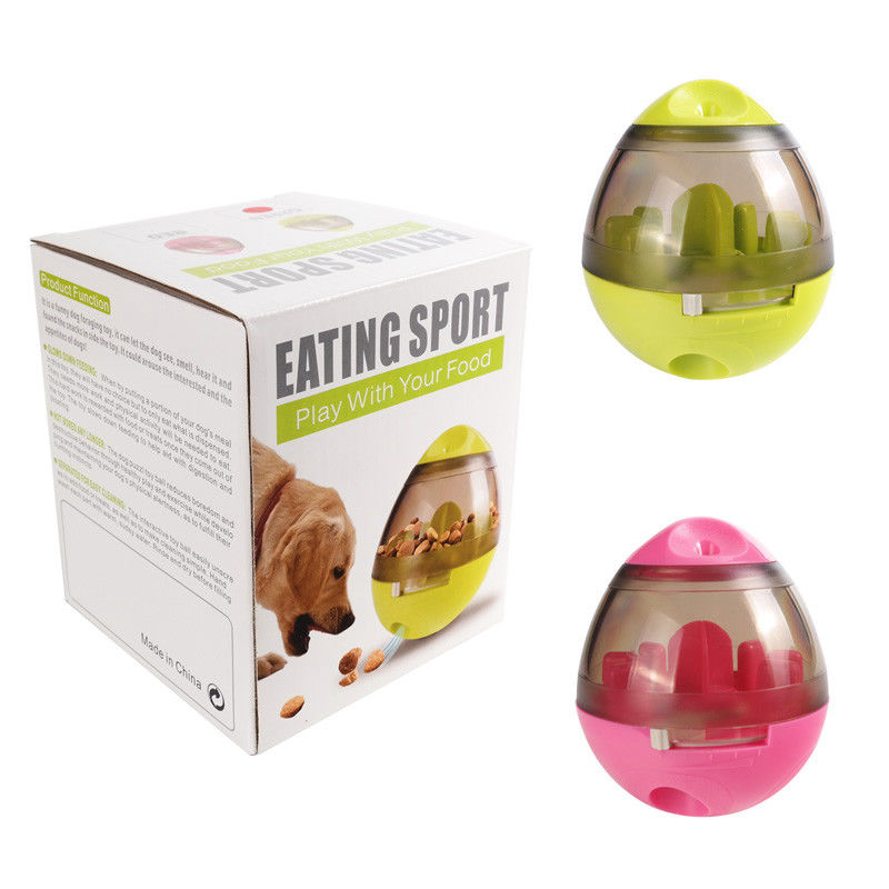 El animal doméstico interactivo del perro juega la bola automática de Leakage Food Dispensing del vaso