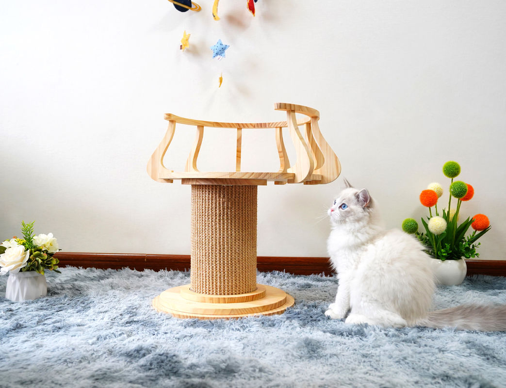 Tabla de rasguño de madera amistosa L tamaño los 72cm M los 62cm de la foto de Eco Cat Climbing Tree Tower Cat