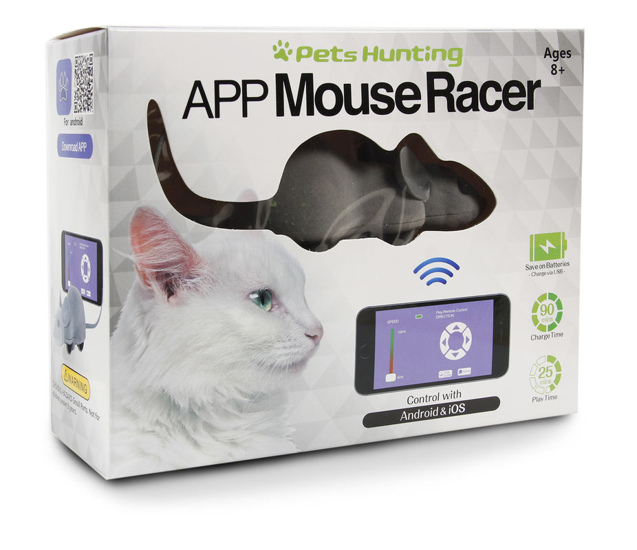 El teléfono del corredor del ratón del App controló Cat Toy With Android y el IOS interactivos