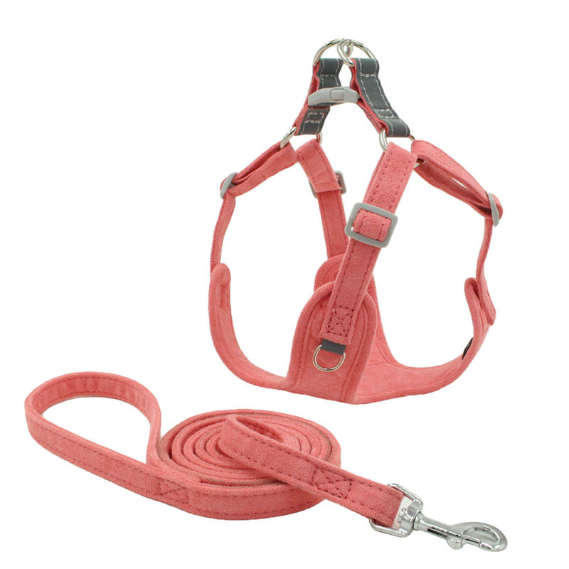 El perro y el correo reflexivos Kit Traction Suit Dog Leash del ante aprovechan el arnés a prueba de explosiones del chaleco del sistema de la correa de perro