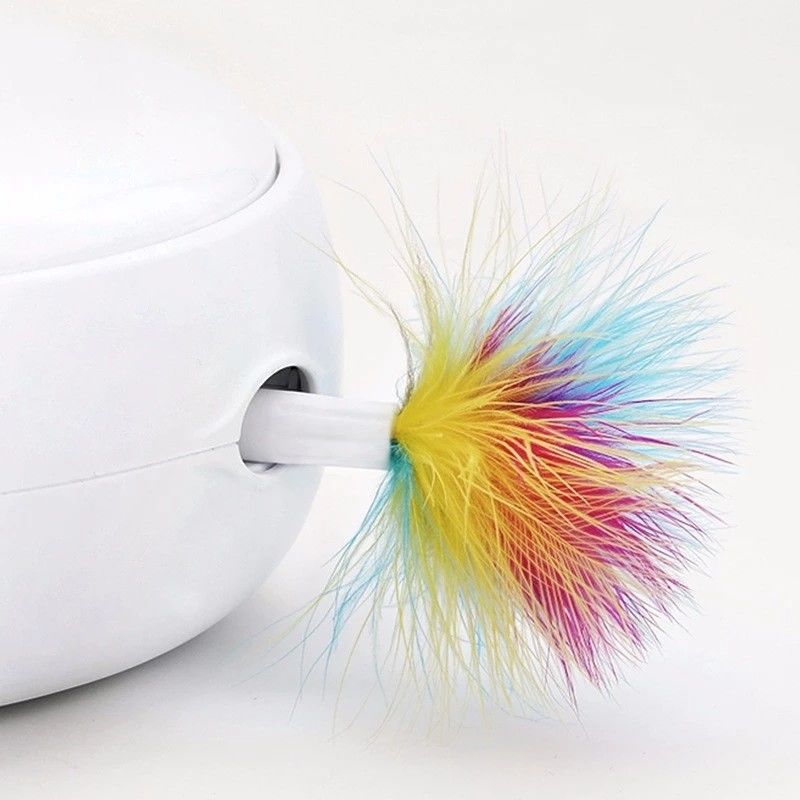 Rotación inteligente eléctrica Cat Toy Feather Cat Toy automática
