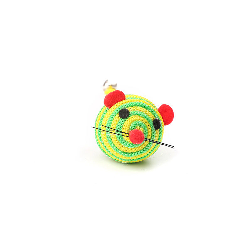 Los ratones de nylon de Bell Cat Pet Toys With A de la cuerda de la secuencia cogen a Cat Mouse Toy