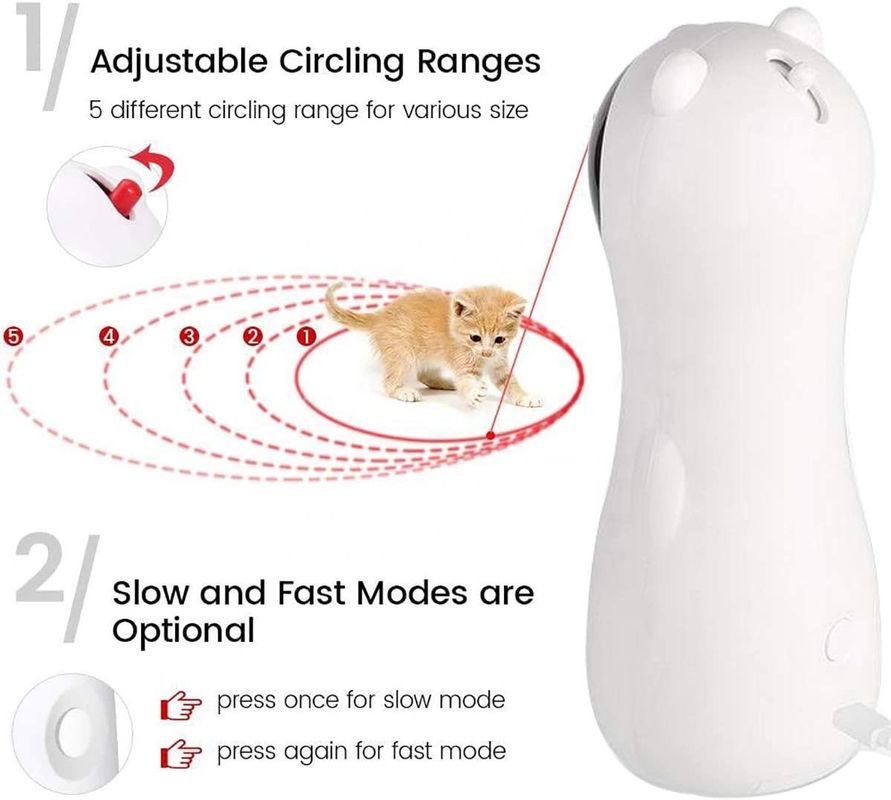 La carga por USB automática interactiva de Cat Laser Toy For Kitten automatizó el indicador Cat Toy del laser