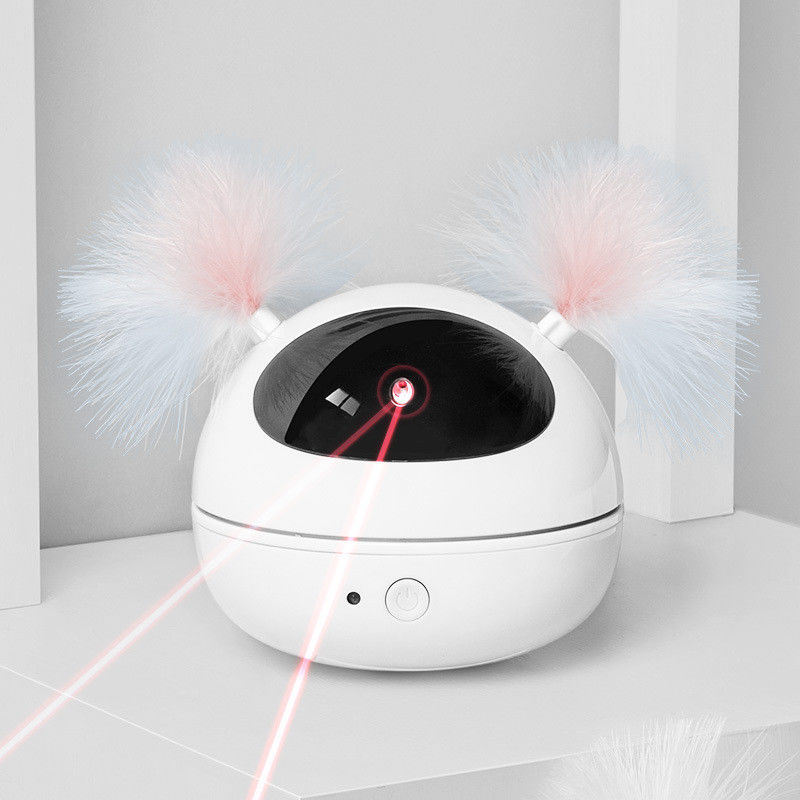 Juguete automático de Cat Laser Toys Interactive Kitten para los gatos interiores Smart giratorio al azar Cat Feat electrónica robótica con./desc.