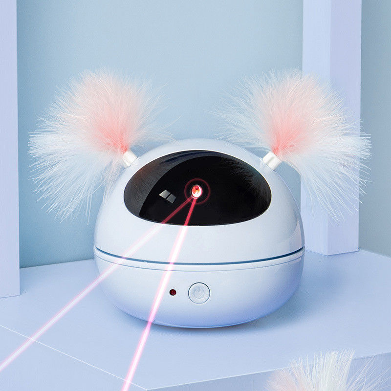 Juguete automático de Cat Laser Toys Interactive Kitten para los gatos interiores Smart giratorio al azar Cat Feat electrónica robótica con./desc.