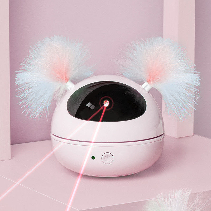 Juguete automático de Cat Laser Toys Interactive Kitten para los gatos interiores Smart giratorio al azar Cat Feat electrónica robótica con./desc.