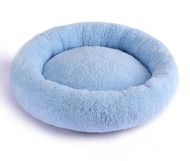 Sofá lavable 560g del amortiguador de la felpa del buñuelo de la cama redonda suave de lujo del perro para el gato