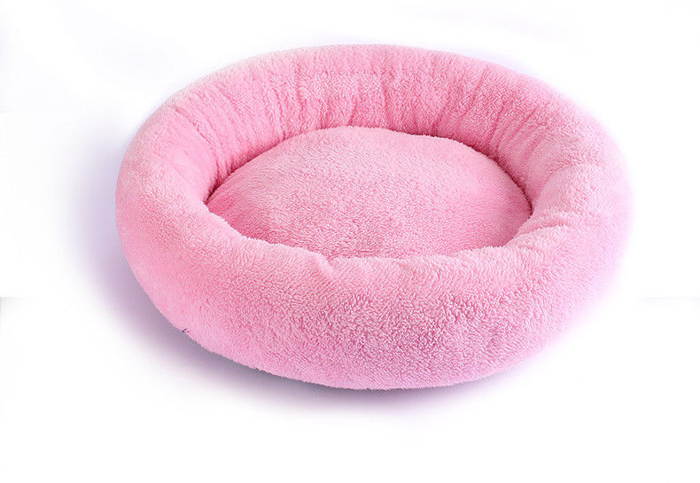 Sofá lavable 560g del amortiguador de la felpa del buñuelo de la cama redonda suave de lujo del perro para el gato