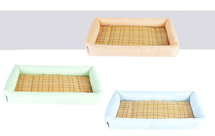 Cama de enfriamiento el dormir del perrito de la cama 650g de Straw Bamboo Cozy Summer Dog