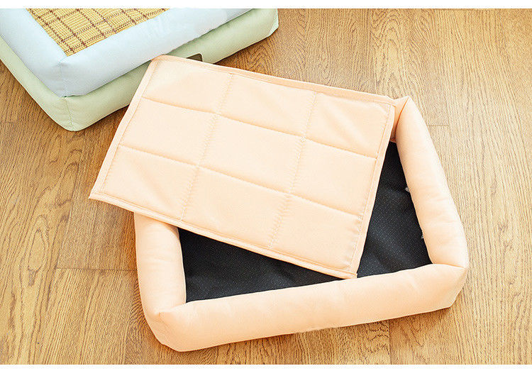 Cama de enfriamiento el dormir del perrito de la cama 650g de Straw Bamboo Cozy Summer Dog