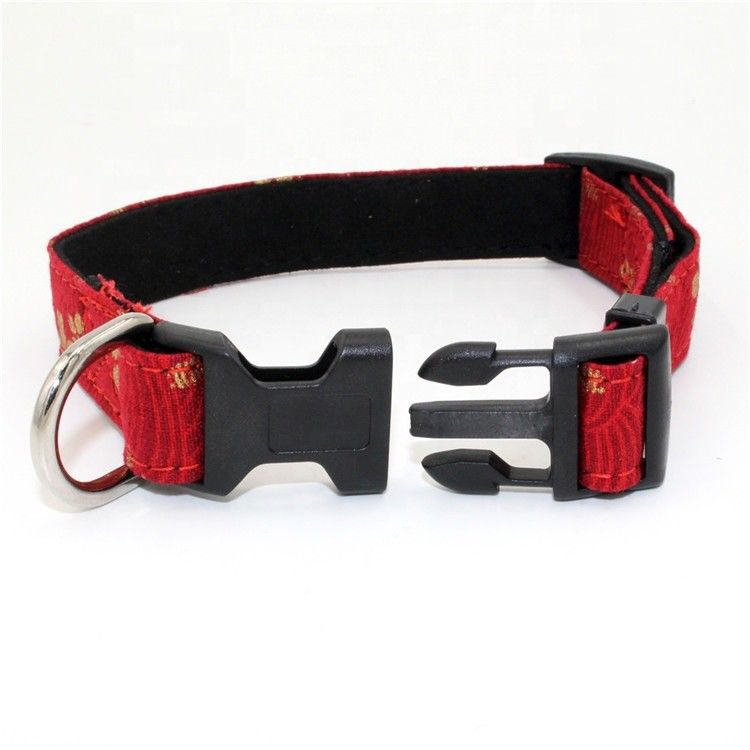 Arnés impreso del correo del cuello de Sakura Suede Substrate Puppy Dog fijado con estilo japonés de los anillos en D