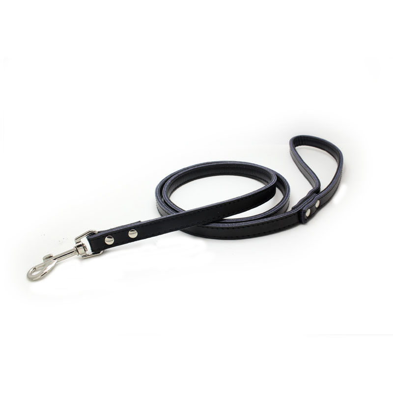 Correa de perro de cuero del cuello del perro casero popular de encargo del perrito
